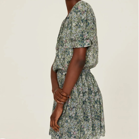 Zadig & Voltaire Betty Garden Chiffon Mini Dress - Picture 2 of 10